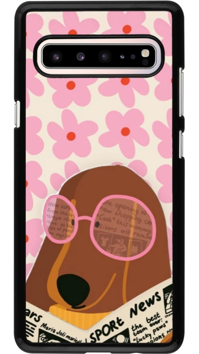 Samsung Galaxy S10 5G Case Hülle - Dog with newspaper Spring 2026