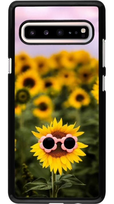 Coque Samsung Galaxy S10 5G - Sunflower with glasses Spring 2026