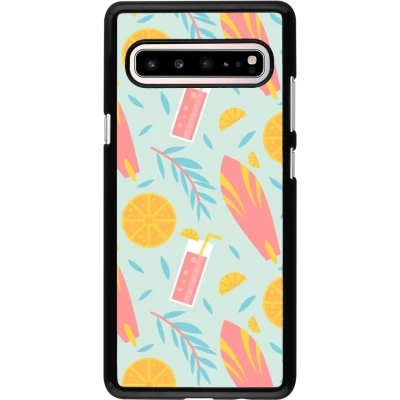 Samsung Galaxy S10 5G Case Hülle - Summer 2025 Pattern citron