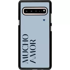 Samsung Galaxy S10 5G Case Hülle - Valentine 2024 mucho amor azul