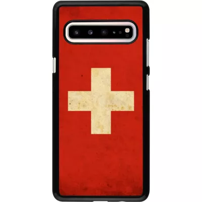 Hülle Samsung Galaxy S10 5G - Vintage Flag SWISS