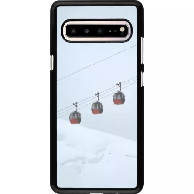 Samsung Galaxy S10 5G Case Hülle - Winter 22 ski lift
