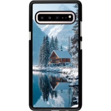 Samsung Galaxy S10 5G Case Hülle - Winter 25 Winter house forest day