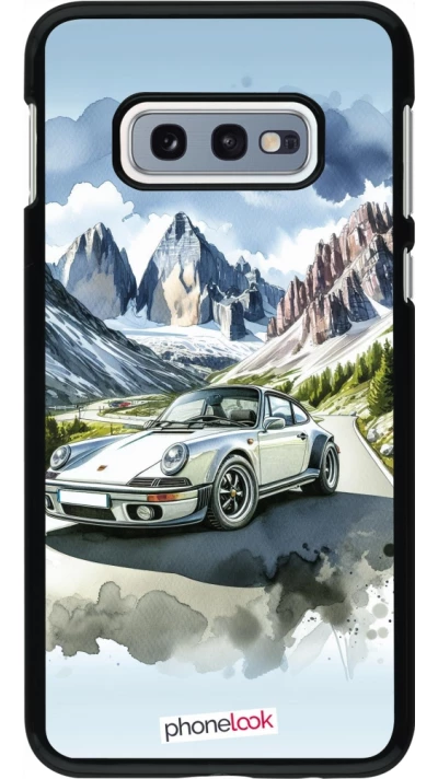 Coque Samsung Galaxy S10e - Porsche 911 Mountain Watercolor