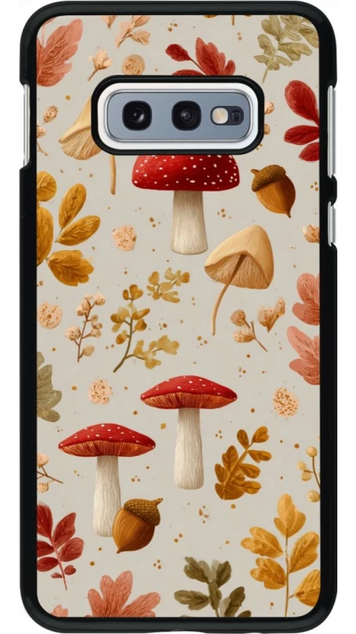 Samsung Galaxy S10e Case Hülle - Autumn 26 Mushrooms and leaves