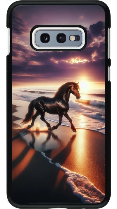 Samsung Galaxy S10e Case Hülle - Pferd majestätisch Strand