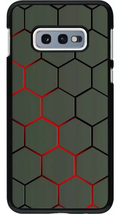Hülle Samsung Galaxy S10e - Geometric Line red
