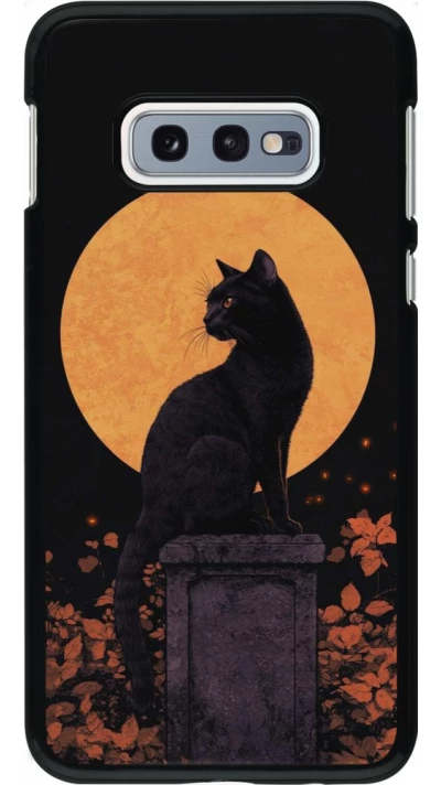 Coque Samsung Galaxy S10e - Halloween 2026 Cat Art Nouveau