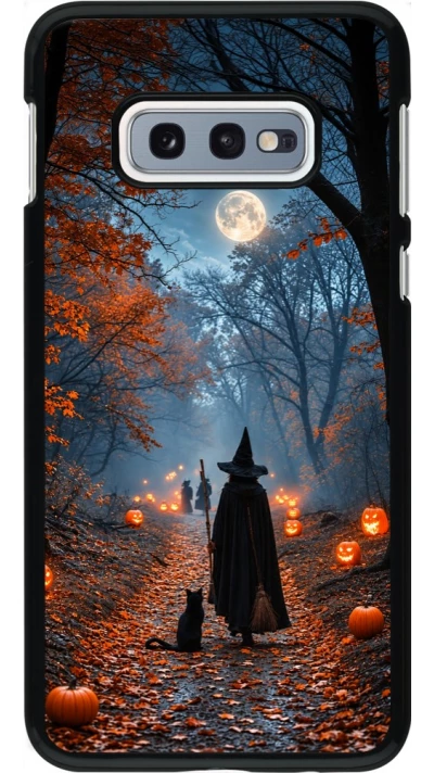 Coque Samsung Galaxy S10e - Halloween 2026 Witch with a cat