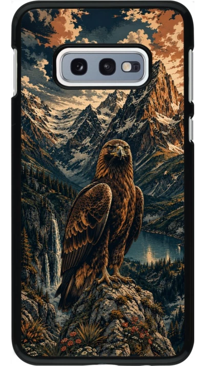Samsung Galaxy S10e Case Hülle - Linocut Steinadler