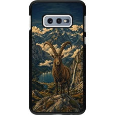 Samsung Galaxy S10e Case Hülle - Linocut Steinbock