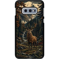 Samsung Galaxy S10e Case Hülle - Linocut Reh