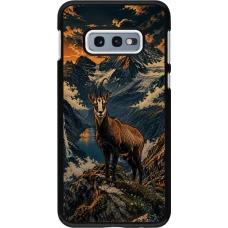 Samsung Galaxy S10e Case Hülle - Linocut Gämse