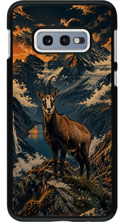Samsung Galaxy S10e Case Hülle - Linocut Gämse