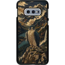 Samsung Galaxy S10e Case Hülle - Linocut Wanderfalke