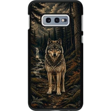 Samsung Galaxy S10e Case Hülle - Linocut Wold