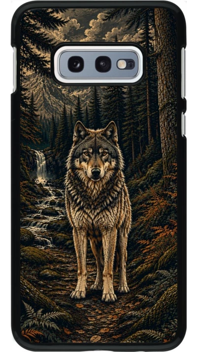 Samsung Galaxy S10e Case Hülle - Linocut Wold