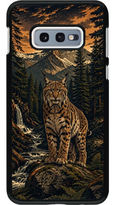 Samsung Galaxy S10e Case Hülle - Linocut Luchs