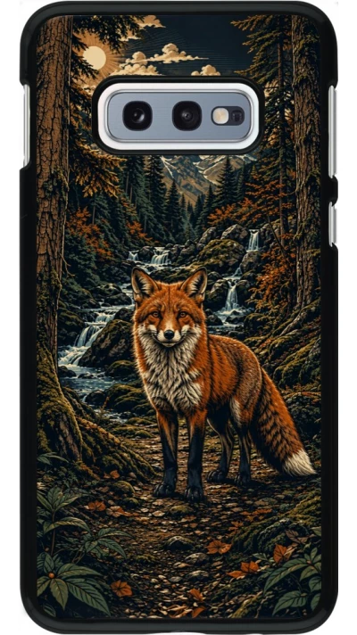 Samsung Galaxy S10e Case Hülle - Linocut Fuchs