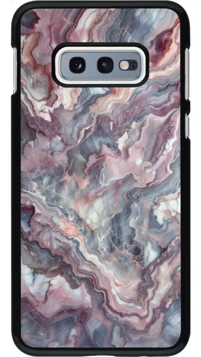 Samsung Galaxy S10e Case Hülle - Violetter silberner Marmor