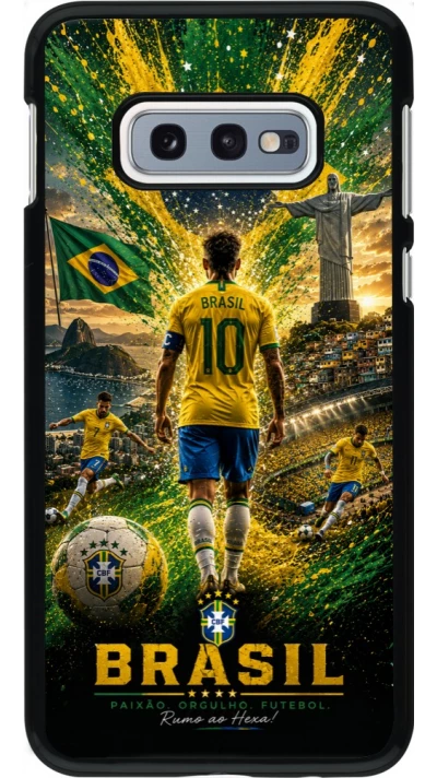 Samsung Galaxy S10e Case Hülle - Fussball Brasilien splash 2026