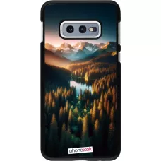 Samsung Galaxy S10e Case Hülle - Sonnenuntergang Waldsee