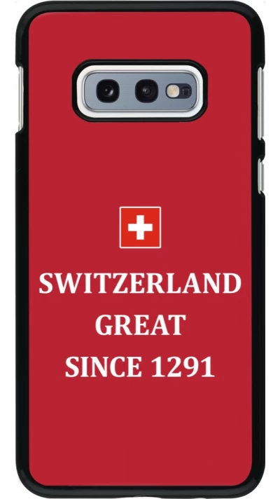 Coque Samsung Galaxy S10e - Switzerland Great Since 1291