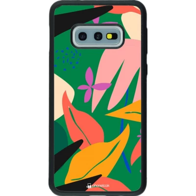 Coque Samsung Galaxy S10e - Silicone rigide noir Abstract Jungle