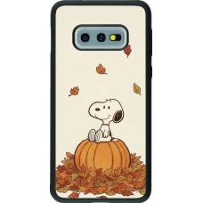 Samsung Galaxy S10e Case Hülle - Silikon schwarz Autumn 26 Snoopy autumn