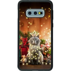 Coque Samsung Galaxy S10e - Silicone rigide noir Christmas 25 Xmas Cat