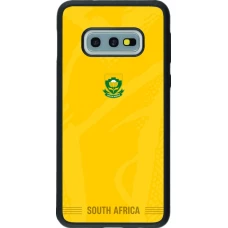 Coque Samsung Galaxy S10e - Silicone rigide noir Maillot de football Afrique du Sud 2026 personnalisable