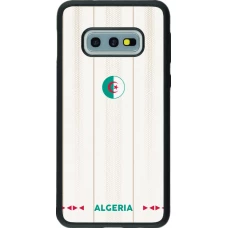 Coque Samsung Galaxy S10e - Silicone rigide noir Maillot de football Algérie 2026 personnalisable