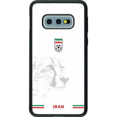Coque Samsung Galaxy S10e - Silicone rigide noir Maillot de football Iran 2026 personnalisable