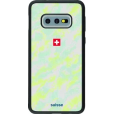 Coque Samsung Galaxy S10e - Silicone rigide noir Maillot de football Suisse Away 2026 personnalisable