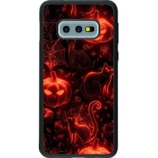 Coque Samsung Galaxy S10e - Silicone rigide noir Halloween 2026 Pattern Halloween