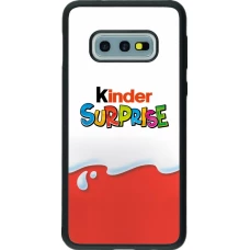 Coque Samsung Galaxy S10e - Silicone rigide noir Kinder Surprise
