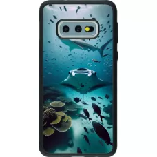 Samsung Galaxy S10e Case Hülle - Silikon schwarz Manta Lagune Reinigung