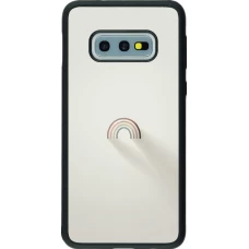 Samsung Galaxy S10e Case Hülle - Silikon schwarz Mini Regenbogen Minimal