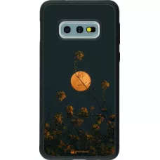 Coque Samsung Galaxy S10e - Silicone rigide noir Moon Flowers