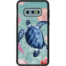 Coque Samsung Galaxy S10e - Silicone rigide noir Preppy Turtle