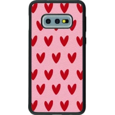 Coque Samsung Galaxy S10e - Silicone rigide noir Saint Valentines Day 26 Pattern heart