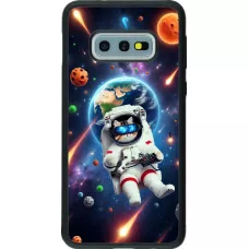 Samsung Galaxy S10e Case Hülle - Silikon schwarz VR SpaceCat Odyssee