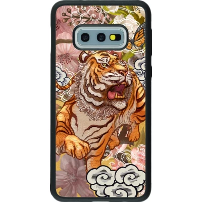 Samsung Galaxy S10e Case Hülle - Silikon schwarz Spring 23 japanese tiger