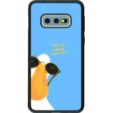 Samsung Galaxy S10e Case Hülle - Silikon schwarz Tell me about yourself Summer 2026