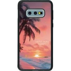 Samsung Galaxy S10e Case Hülle - Silikon schwarz Watch more sunsets Summer 2026