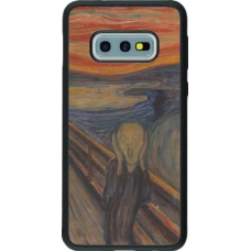 Samsung Galaxy S10e Case Hülle - Silikon schwarz Kunstbild - Der Schrei - Edvard Munch