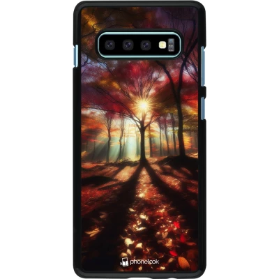 Coque Samsung Galaxy S10+ - Automne doré glare