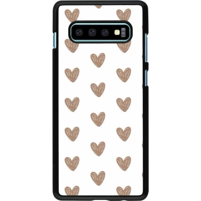 Coque Samsung Galaxy S10+ - Autumn 2024 brown hearts