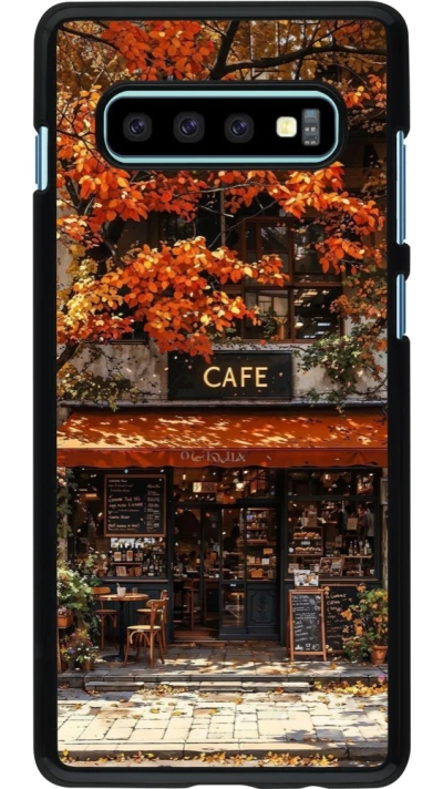 Samsung Galaxy S10+ Case Hülle - Autumn 25 Coffee shop