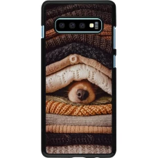 Coque Samsung Galaxy S10+ - Autumn 26 Dog under the covers